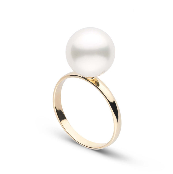 Classic Collection 10.0-11.0 mm White South Sea Pearl Ring yg