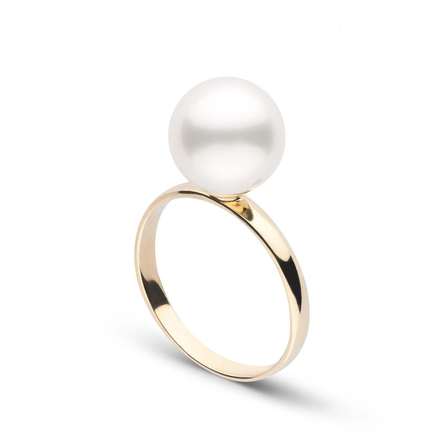 Classic Collection 9.0-10.0 mm White South Sea Pearl Ring yg