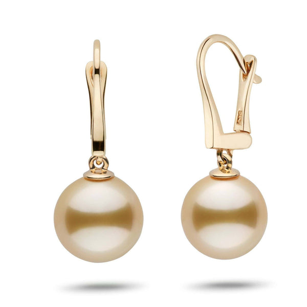 Classic Collection Golden South Sea 11.0-12.0 mm Pearl Dangle Earrings yg
