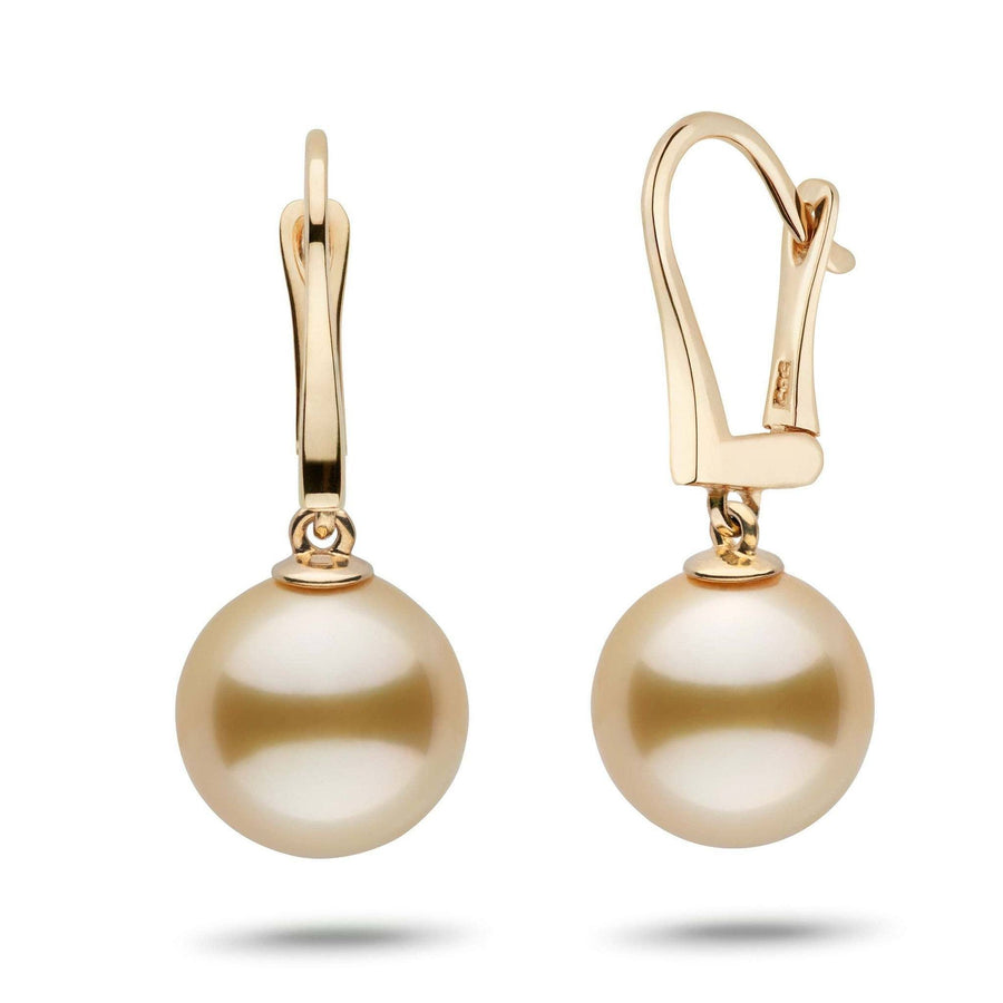 Classic Collection Golden South Sea 11.0-12.0 mm Pearl Dangle Earrings yg
