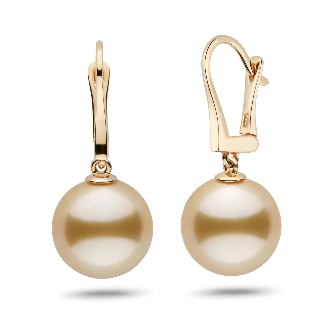Classic Collection Golden South Sea 12.0-13.0 mm Pearl Dangle Earrings