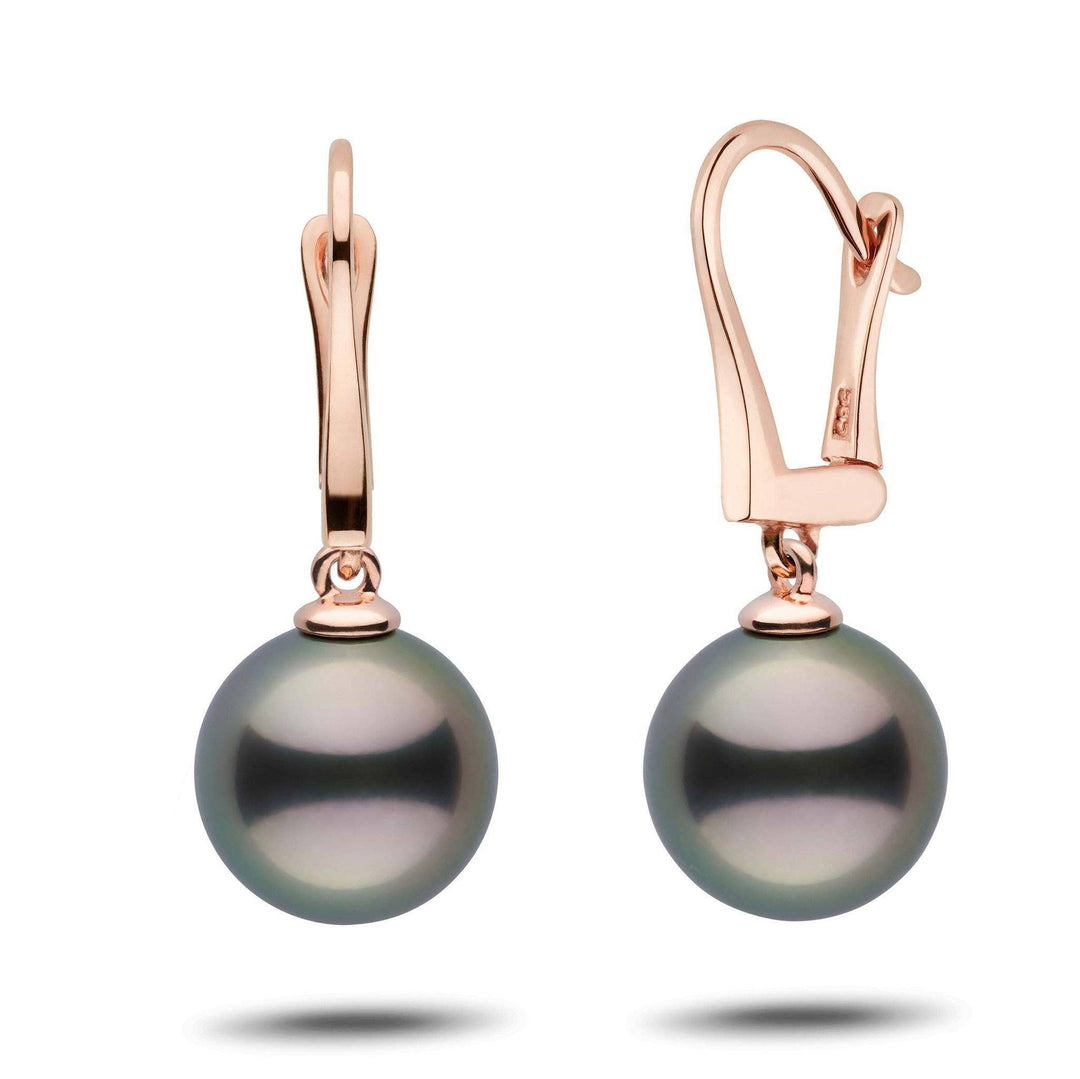 Classic Collection Tahitian 11.0-12.0 mm Pearl Dangle Earrings rose gold