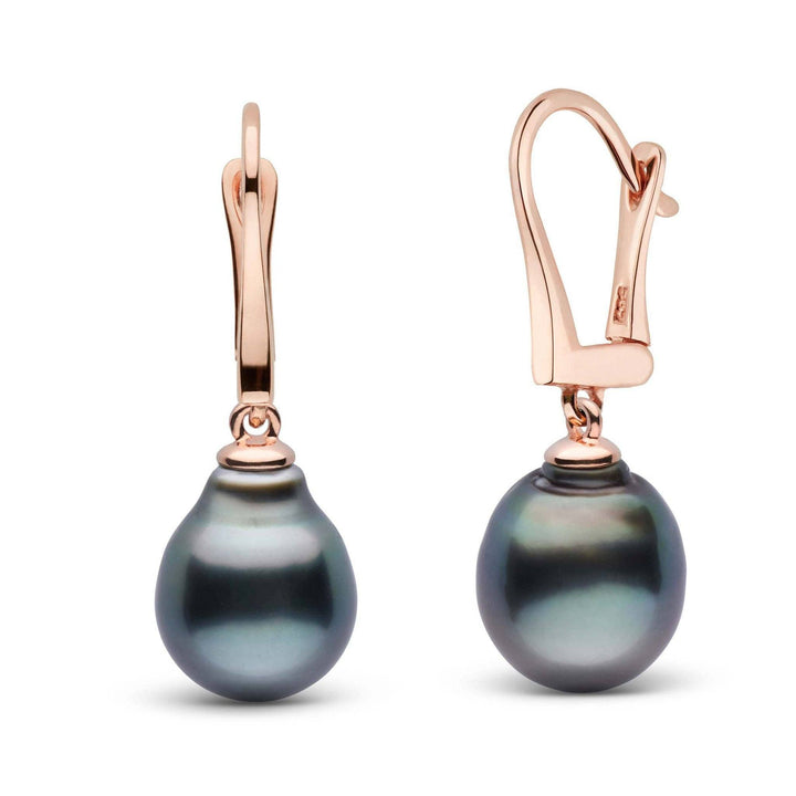 Classic Collection Tahitian Baroque 10.0-11.0 mm Pearl Dangle Earrings rose gold