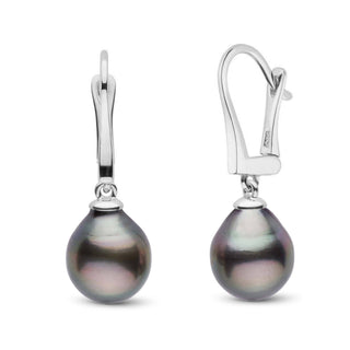 Classic Collection Tahitian Drop 9.0-10.0 mm Pearl Dangle Earrings wg