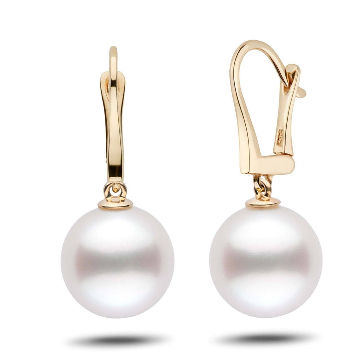 Classic Collection White South Sea 12.0-13.0 mm Pearl Dangle Earrings