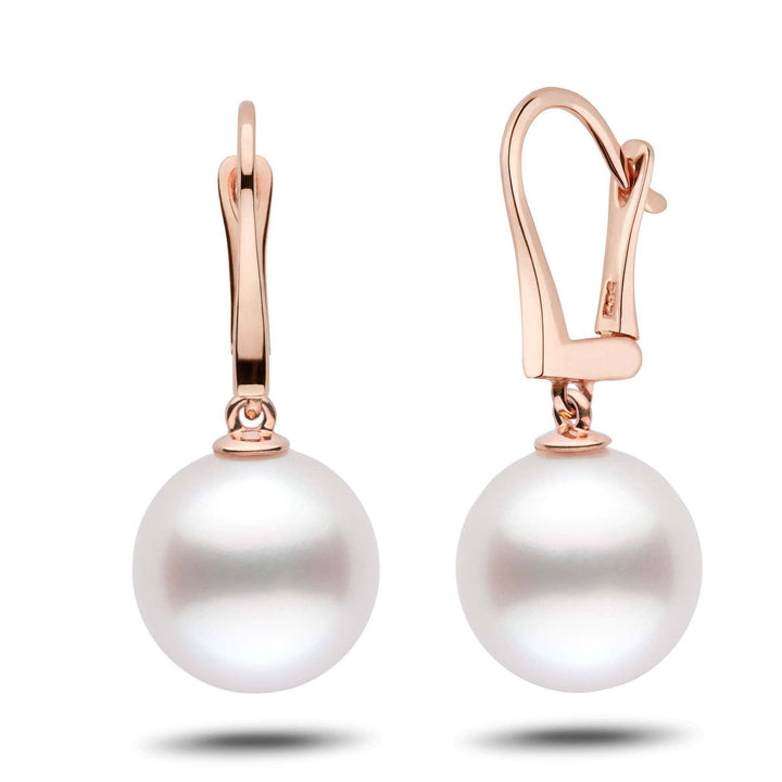 Classic Collection White South Sea 12.0-13.0 mm Pearl Dangle Earrings