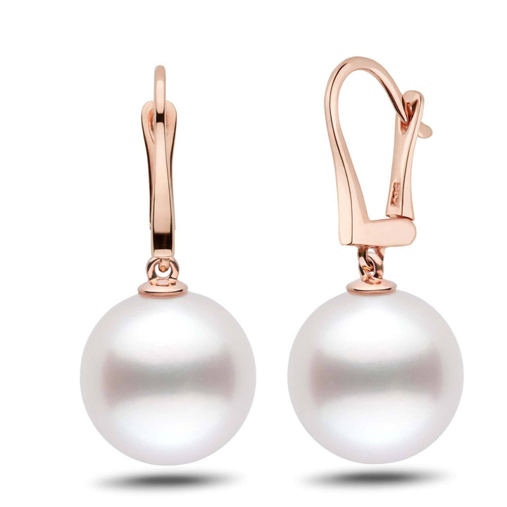 Classic Collection White South Sea 13.0-14.0 mm Pearl Dangle Earrings