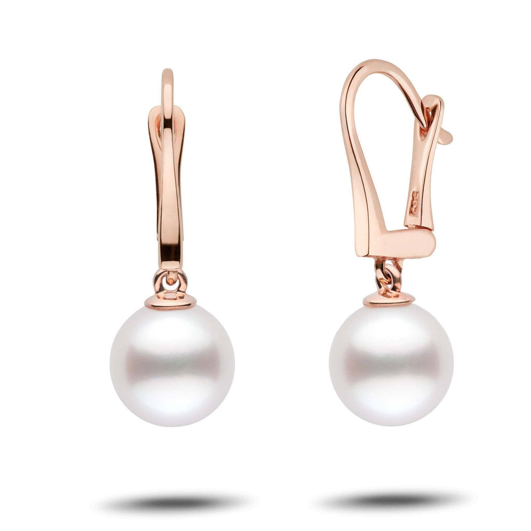 Classic Collection White South Sea 9.0-10.0 mm Pearl Dangle Earrings