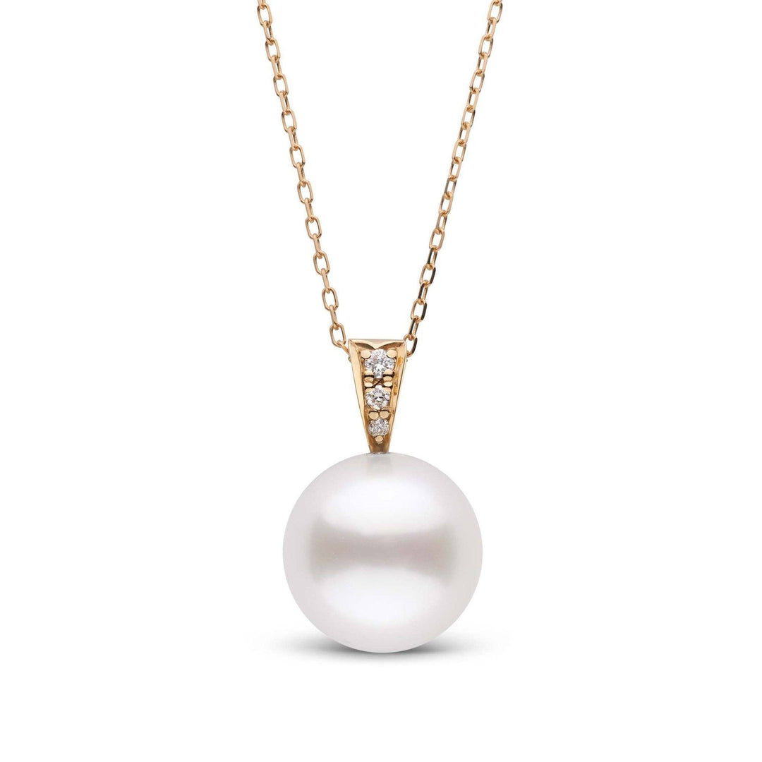 Desire Collection 11.0-12.0 mm White South Sea Pearl and Diamond Pendant