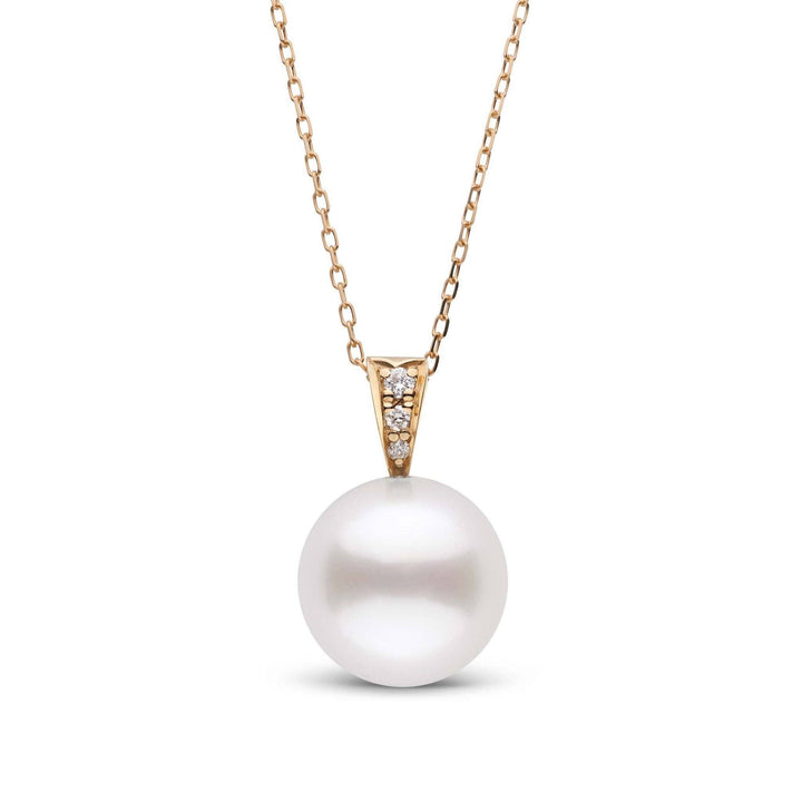 Desire Collection 11.0-12.0 mm White South Sea Pearl and Diamond Pendant