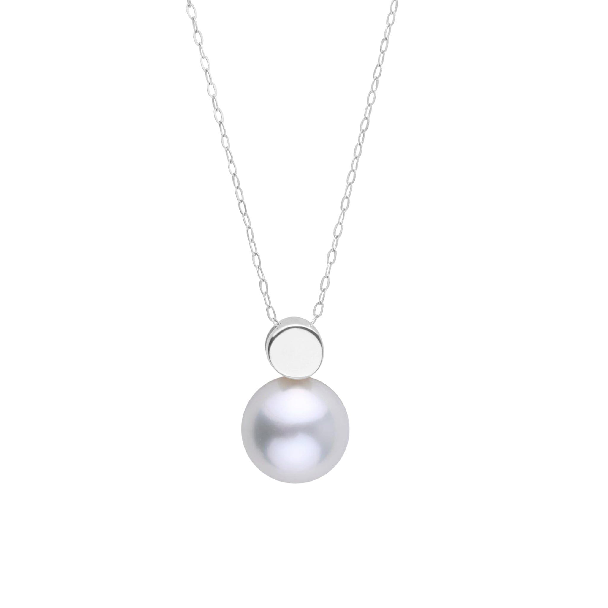 Dot Collection 10.0-11.0 mm White South Sea Pearl Pendant White Gold