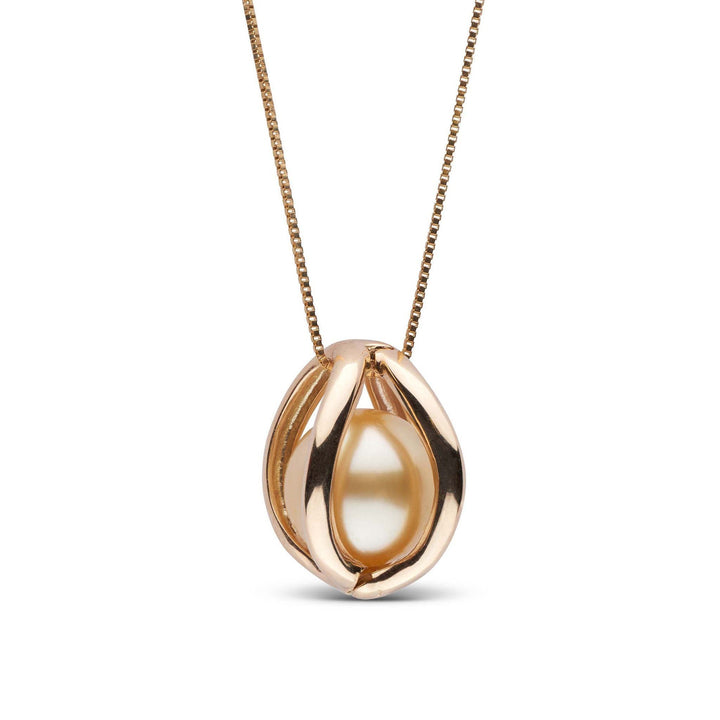 Embrace Collection 10.0-11.0 mm Golden South Sea Pearl Pendant