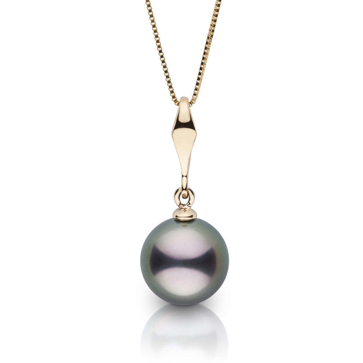 Essential Collection 9.0-10.0 mm Tahitian Pearl Pendant Yellow Gold