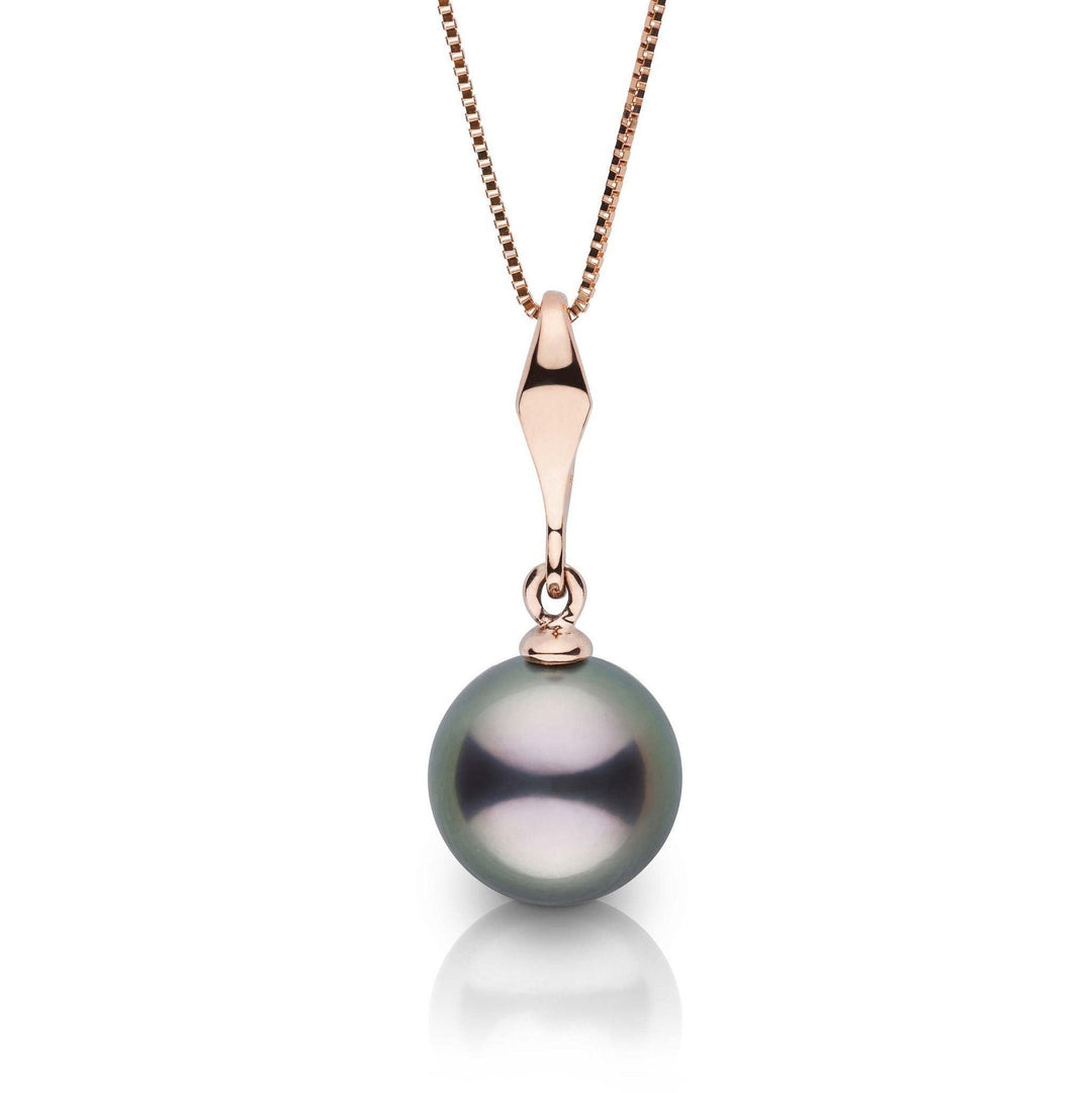 Essential Collection 9.0-10.0 mm Tahitian Pearl Pendant Rose Gold
