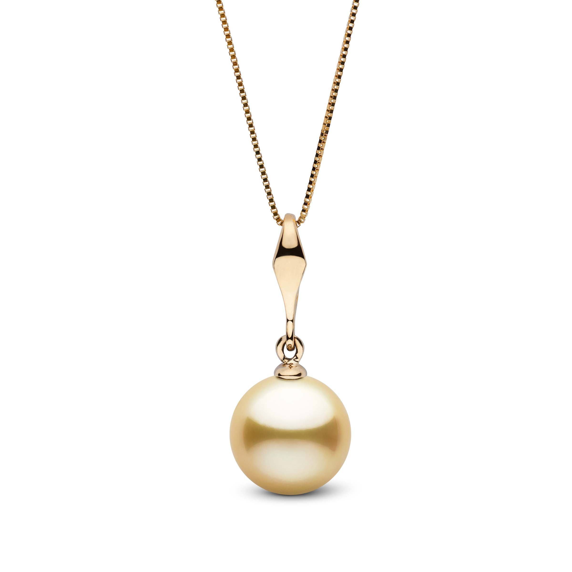 Essential Collection Golden 9.0-10.0 mm South Sea Pearl Pendant