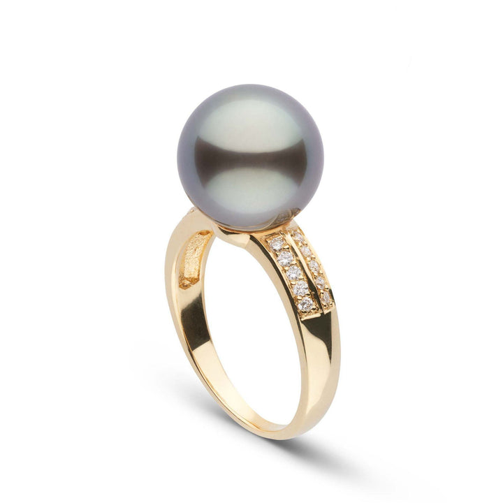 Forever Collection 11.0-12.0 mm Tahitian Pearl and Diamond Ring