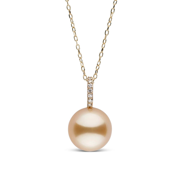 Forever Collection Golden South Sea Pearl and Diamond Pendant yg