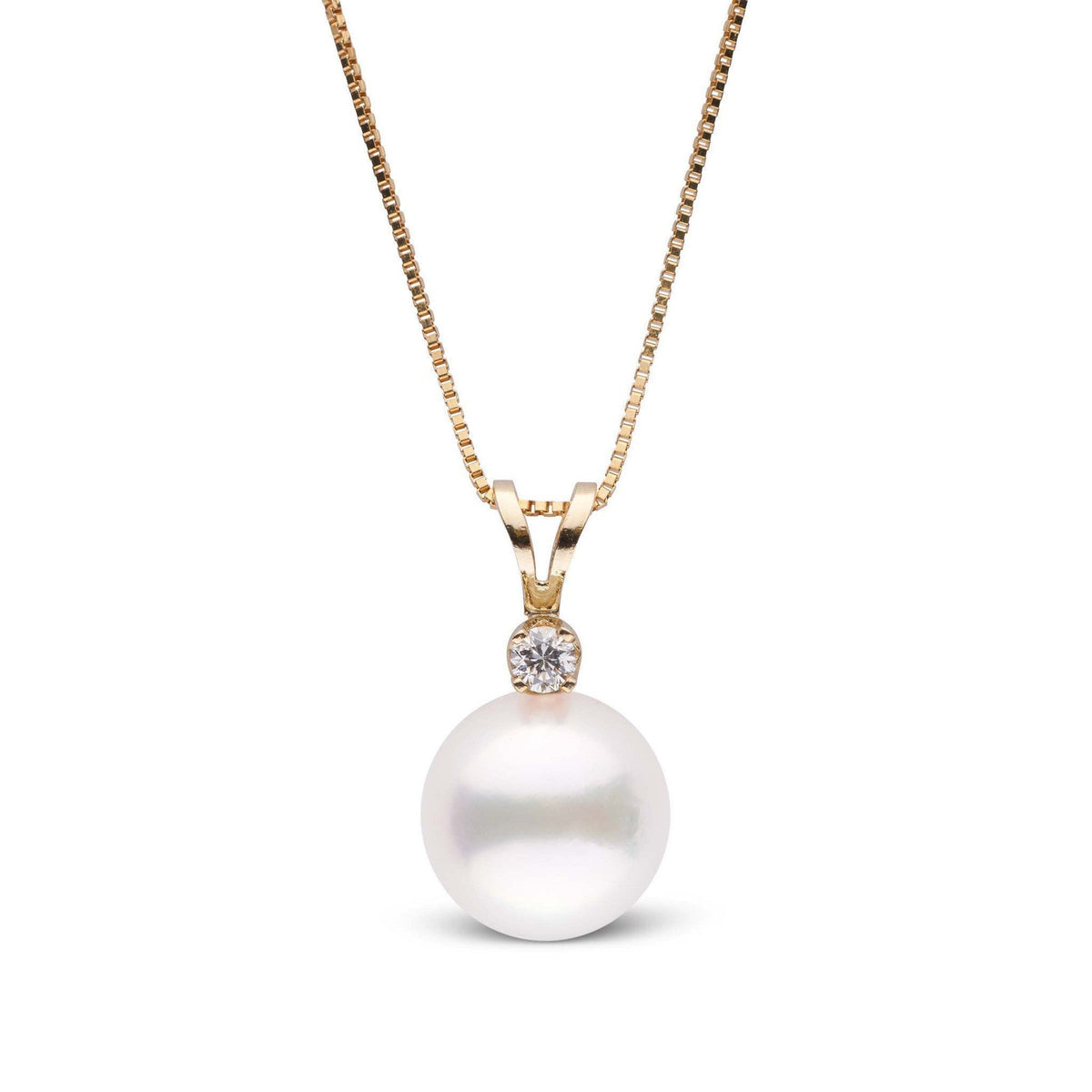 Harmony Collection 8.5-9.0 mm AAA Akoya Pearl Pendant yellow gold