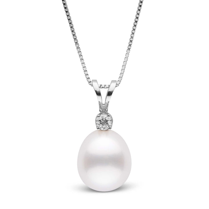 Harmony Collection Drop 10.0-11.0 mm White South Sea Pearl & Diamond Pendant