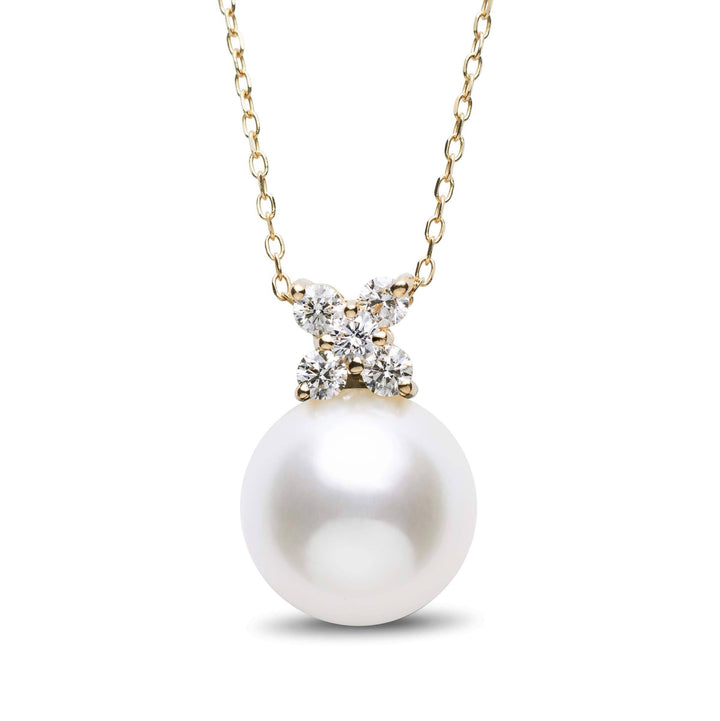 Kiss Collection 12.0-13.0 mm White South Sea Pearl and Diamond Pendant
