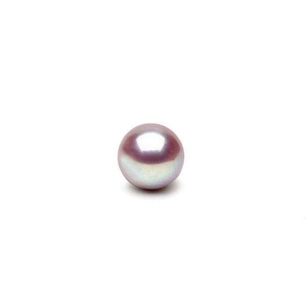Single loose lavender freshwater pearl with a smooth surface and soft iridescent sheen, part of the Loose Lavender Freshadama Pearl (Sold as Set of 4) collection.