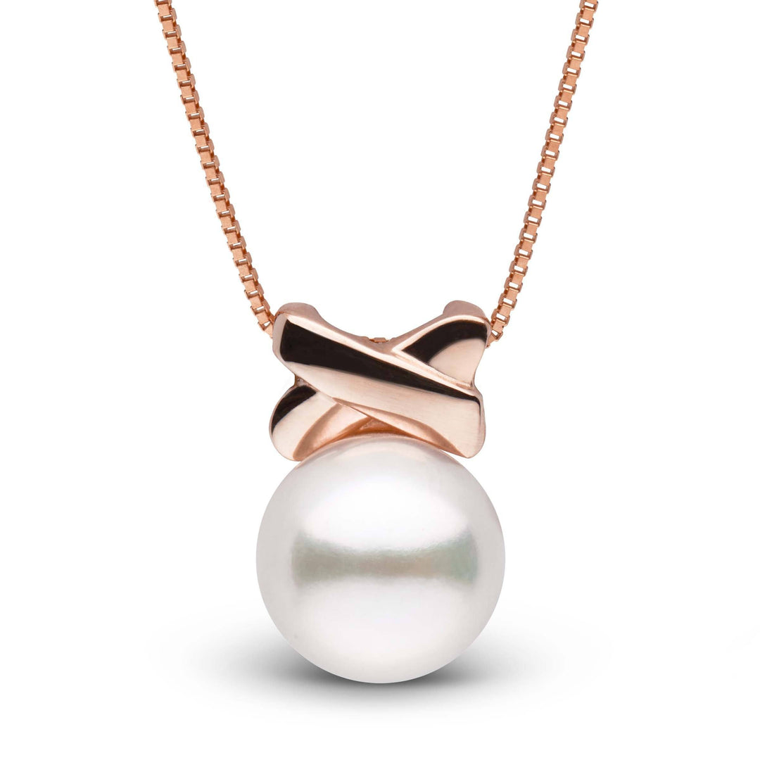 Love Collection Akoya Pearl Pendant rose gold front