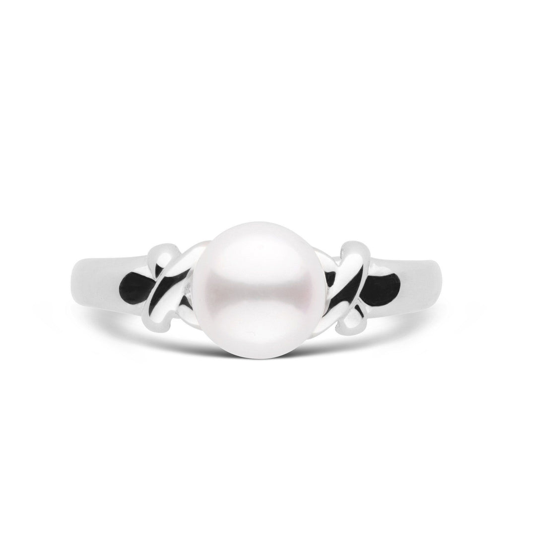Love Collection Akoya Pearl Ring white gold