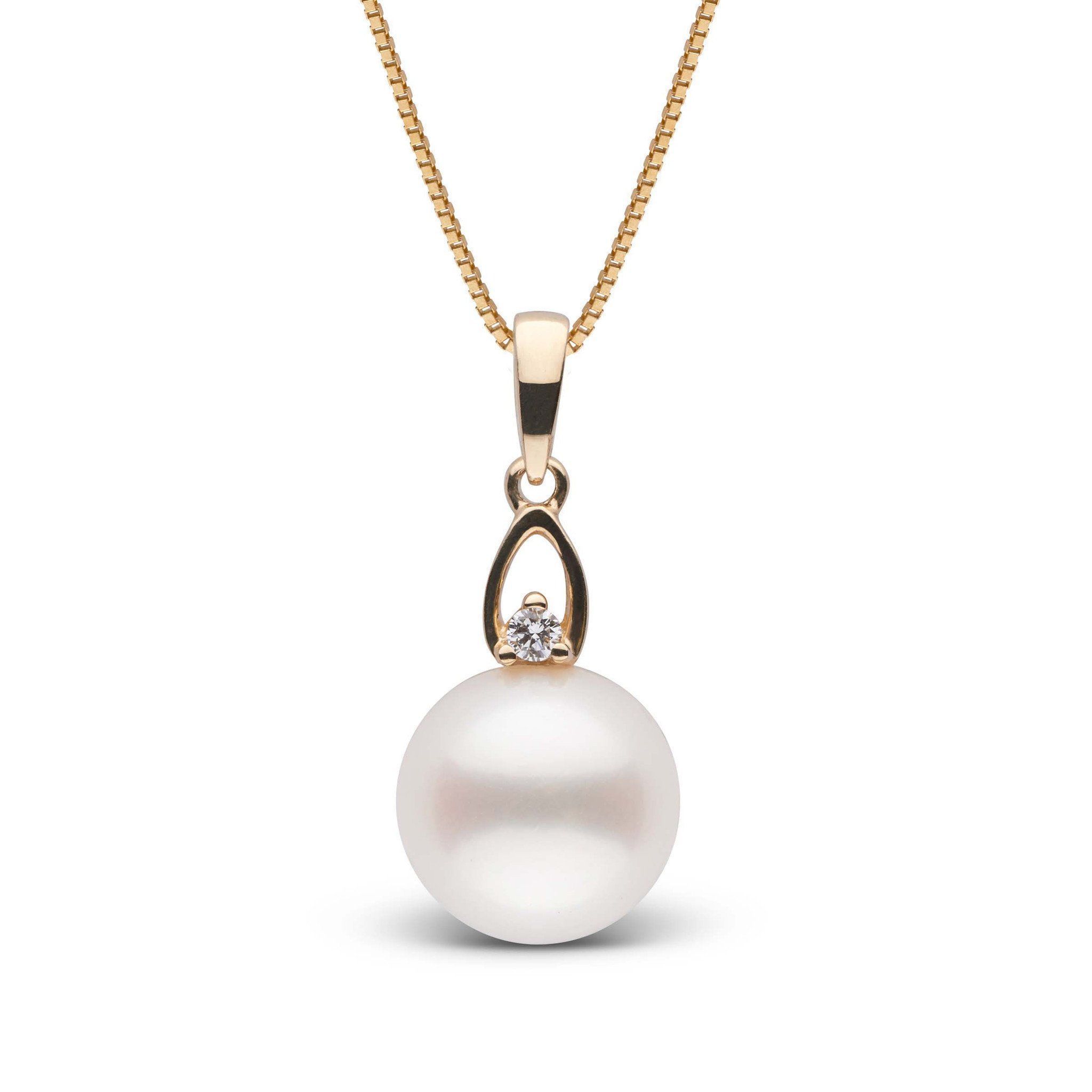 Juliet Collection White Freshadama Pearl and Diamond Pendant