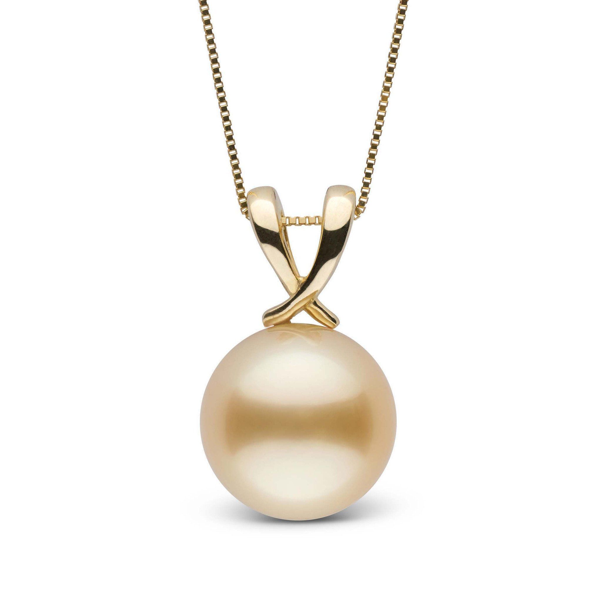 Ribbon Collection Golden 11.0-12.0 mm South Sea Pearl Pendant