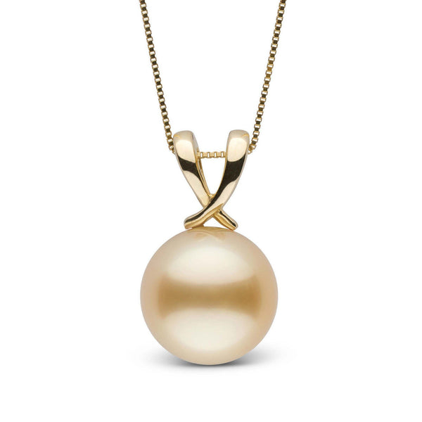 Ribbon Collection Golden 11.0-12.0 mm South Sea Pearl Pendant yg