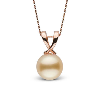 Ribbon Collection Golden 9.0-10.0 mm South Sea Pearl Pendant rg