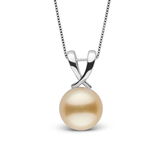 Ribbon Collection Golden 9.0-10.0 mm South Sea Pearl Pendant wg
