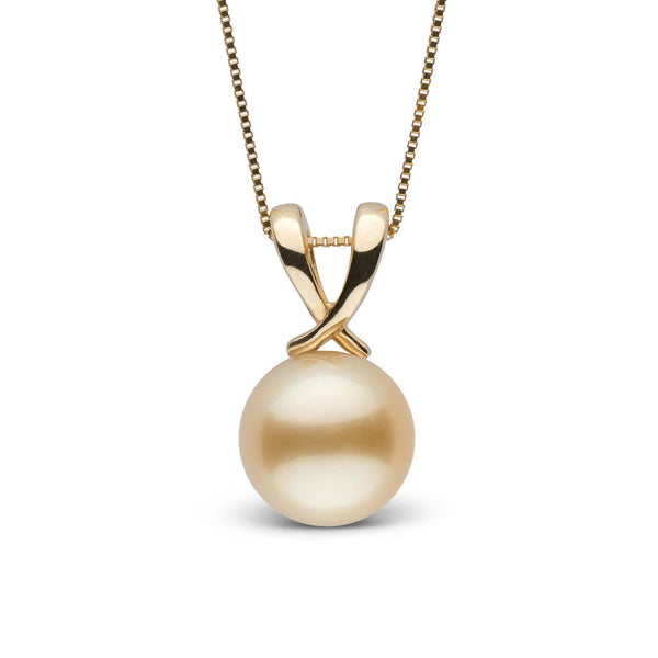 Ribbon Collection Golden 9.0-10.0 mm South Sea Pearl Pendant yg