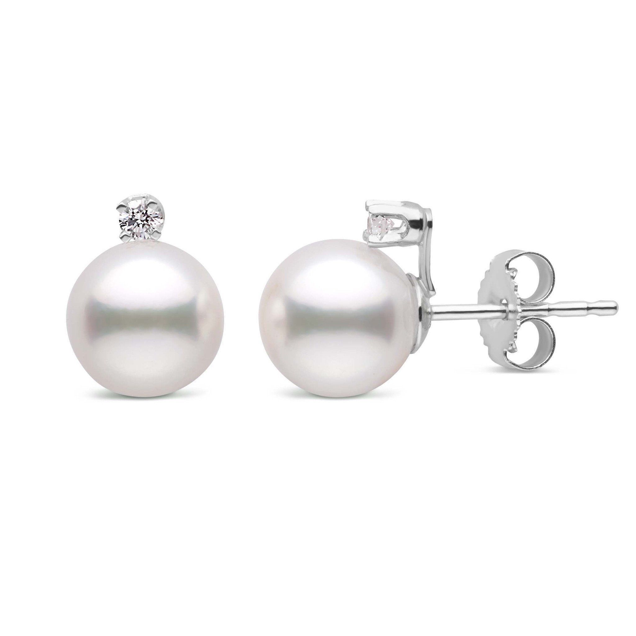 Organic Pearl  Diamond Earrings  Ring Concierge
