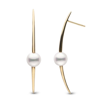 Starlight Collection Akoya Pearl and Diamond Ring in yellow gold