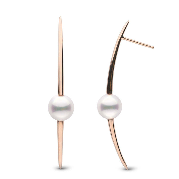 Starlight Collection Akoya Pearl and Diamond Ring rose gold