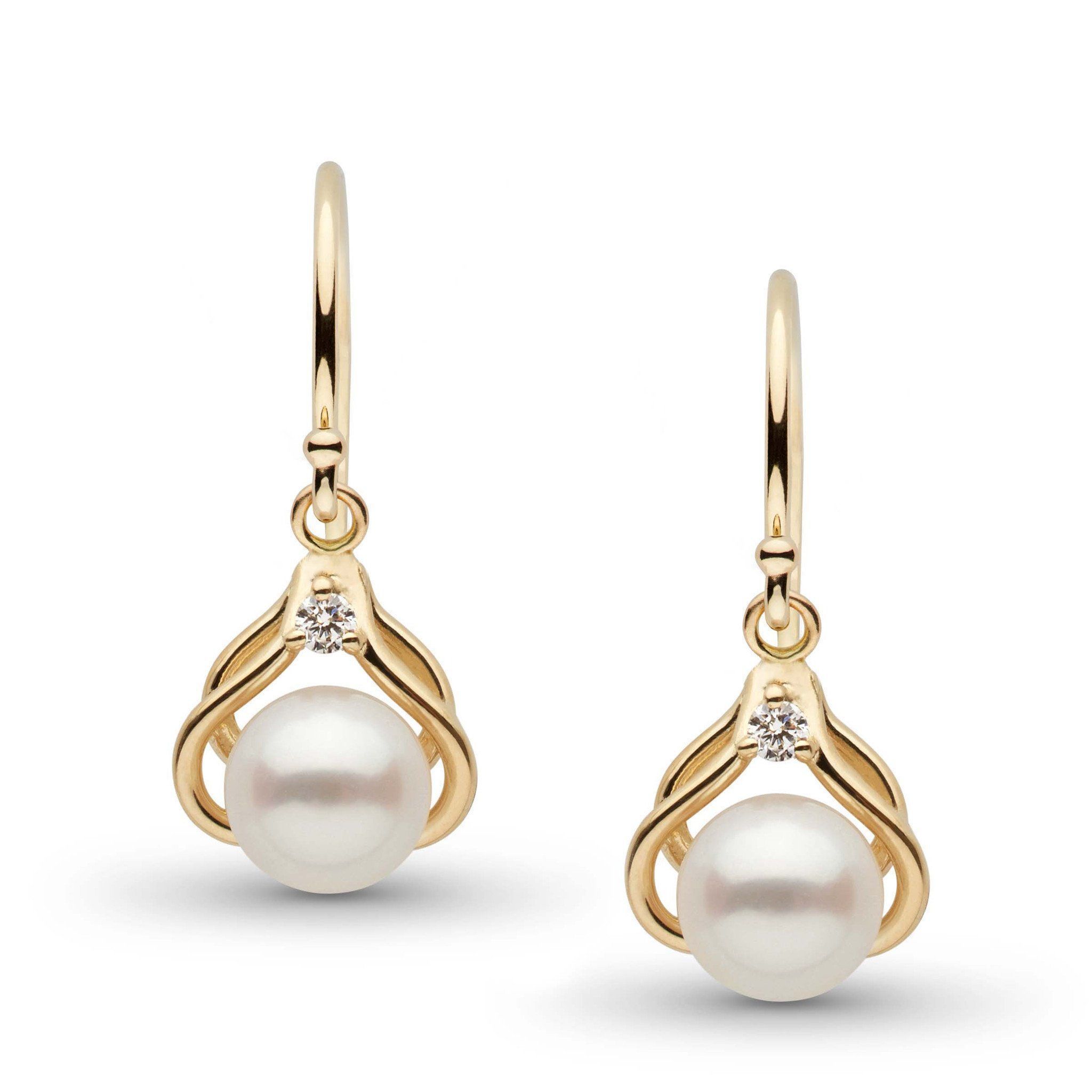 Pearl Earrings | Pearl Studs, Plain & Diamond Dangle | Pearl Paradise