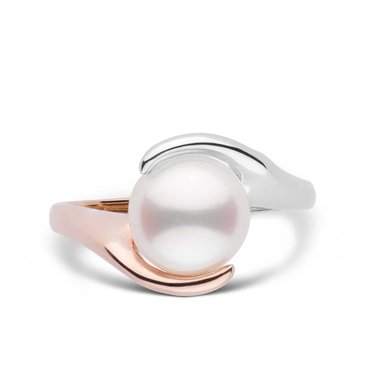 Two-Tone Embrace Collection Freshadama Pearl Ring