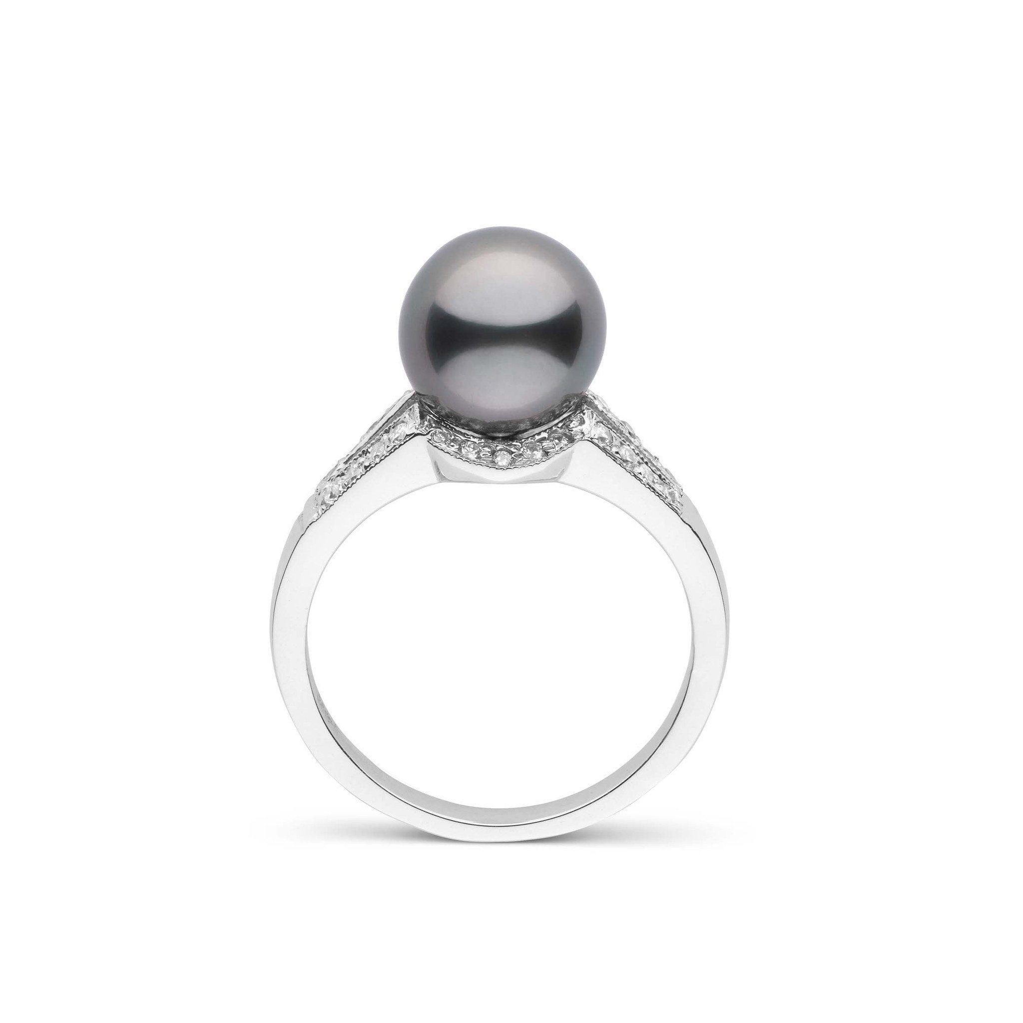 Vixen Collection Tahitian Pearl and Diamond Ring