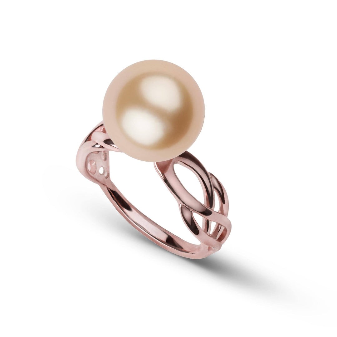 Wisp Collection 11.0-12.0 mm Golden South Sea Pearl Ring